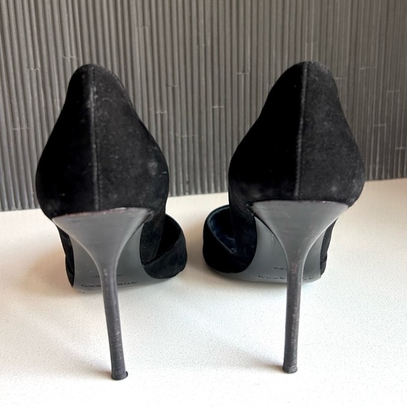 BURBERRY Virna 105 Black Suede Classic Pumps Heels 36 - Picture 4 of 15
